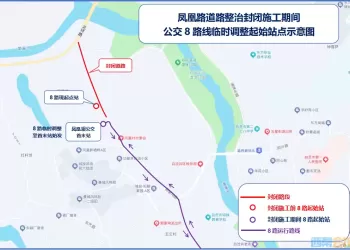 【线路调整】7月15日至18日，8路公交起始站点有调整！