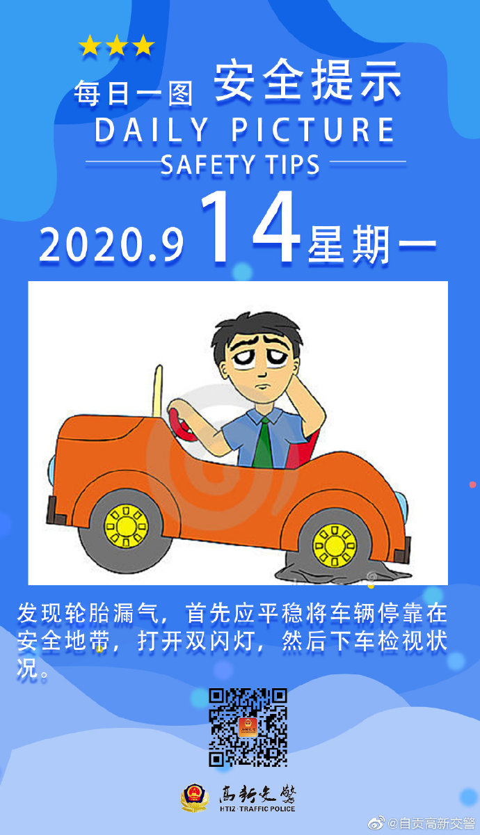 #安全提示每日一图# 发现轮胎漏气-1.jpg