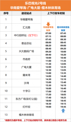 “自贡乐巴”旅游观光线路时刻表，将在26日起运行-3.jpg