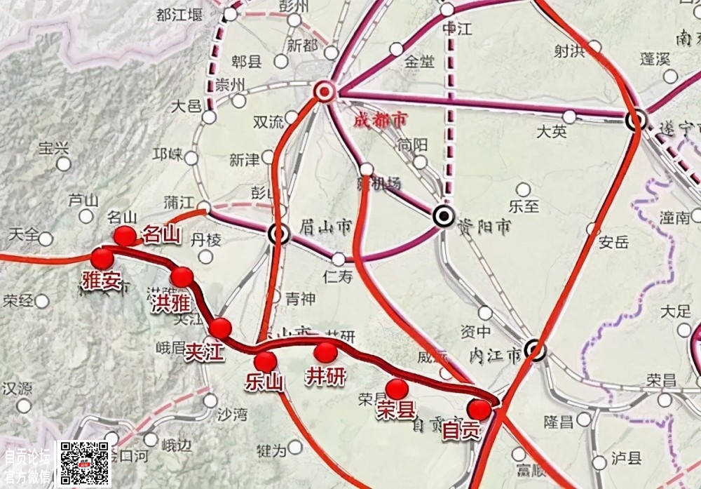 安排！自贡再添新高铁，斥资303亿资金建设雅眉乐自高铁-3.jpg