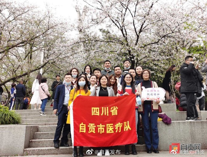自贡12名援鄂医务人员赴武汉“樱花之约-1.jpg