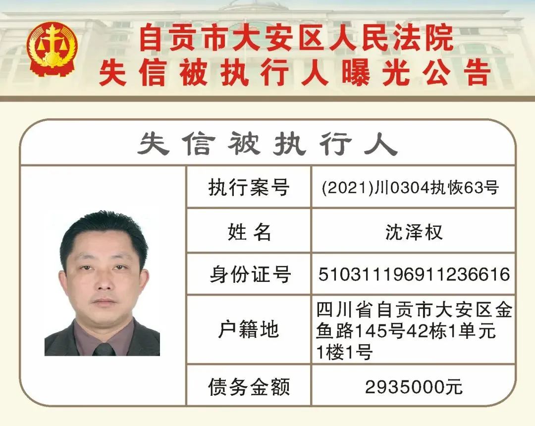自贡又公布一批失信被执行人名单！看看有你认识的吗？-11.jpg