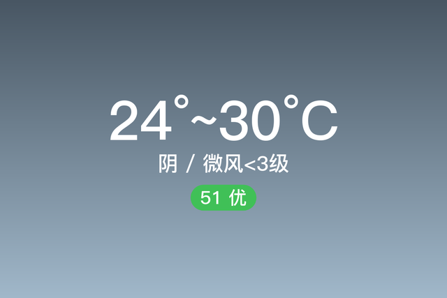 「自贡天气预报」6/23，阴，24~30℃，微风<3级，空气质量优-1.jpg