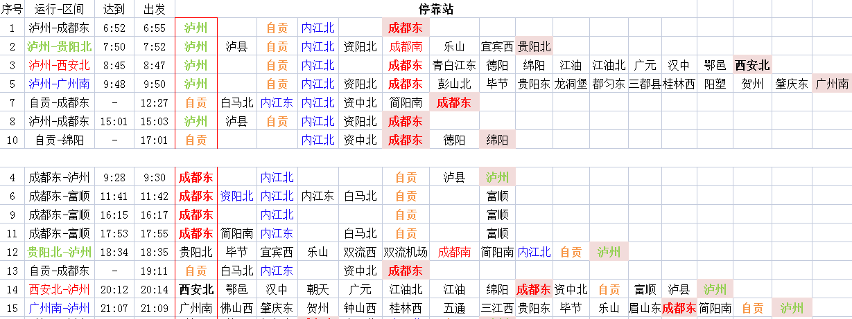 高铁自贡站停靠时间表-1.png