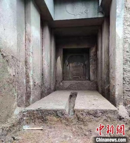 富顺：一工地发现墓室初判为宋代古墓穴 墓主人为男性-1.jpg