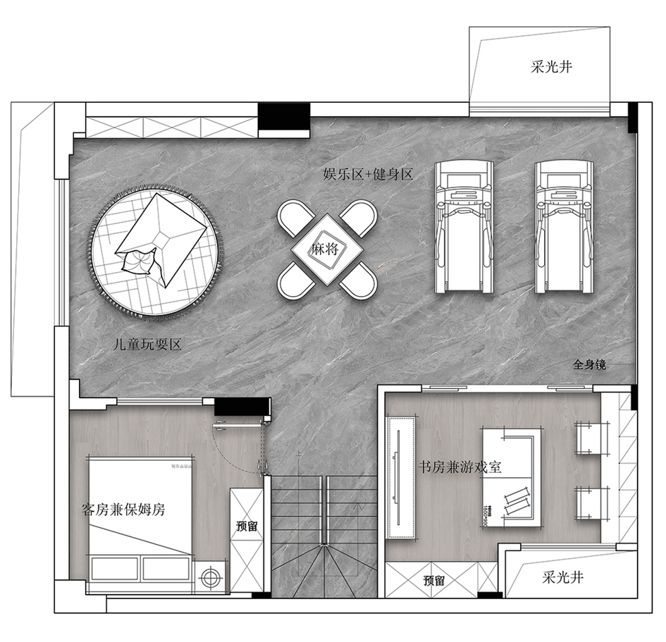 岩居全案｜鲁能领秀城叠下260㎡ · 城市中的秘境花园-4.jpg