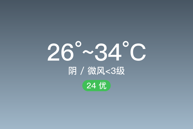 「自贡天气预报」7/14，阴，26~34℃，微风<3级，空气质量优-1.jpg