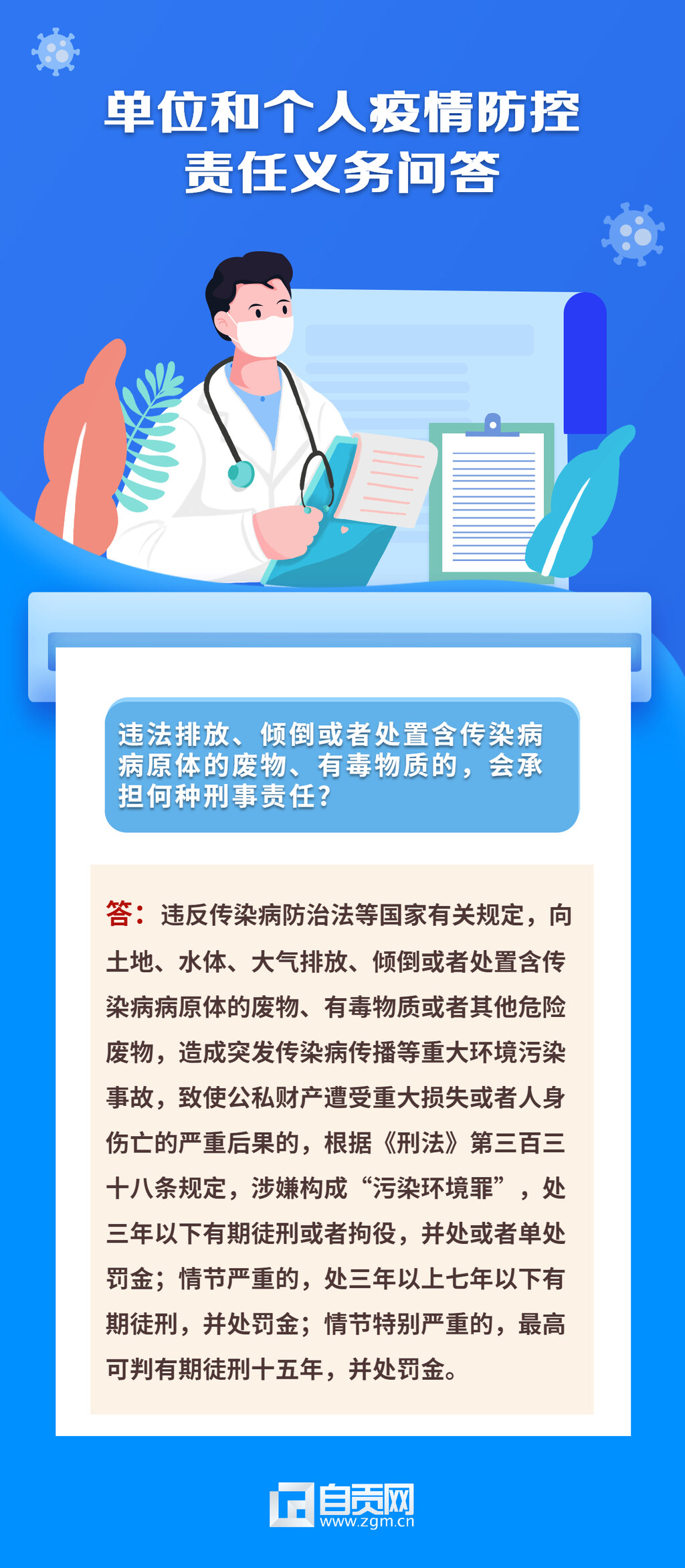 疫情防控｜违法排放、倾倒或者处置含传染病病原体废物、有毒物质的将承担刑事责任-1.jpg