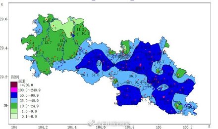 自贡部分地区突降冰雹 最大降雨量超100毫米-1.jpg