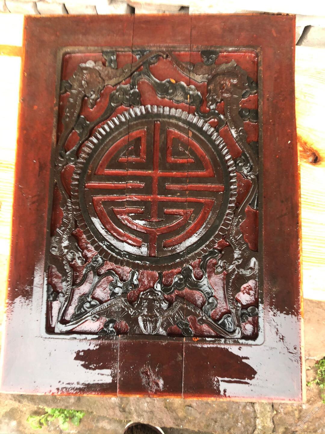 农村拆老房子拆下来的物件！大家觉得这个雕花乍样？-1.jpg