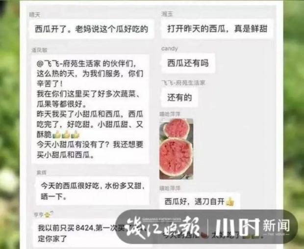 杭州一社区20天吃掉1万斤西瓜 “吃瓜群众”第一名：20多天买了40多个-5.jpg