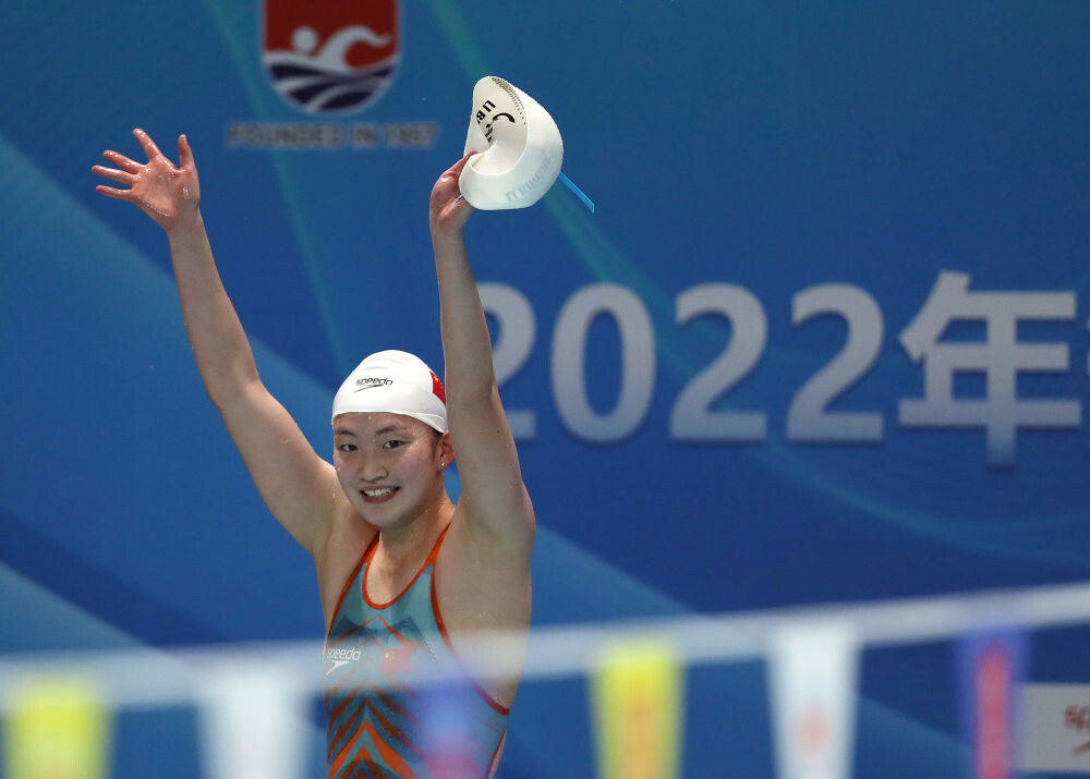 祝贺！李冰洁超女子400米自由泳短池世界纪录-1.jpg