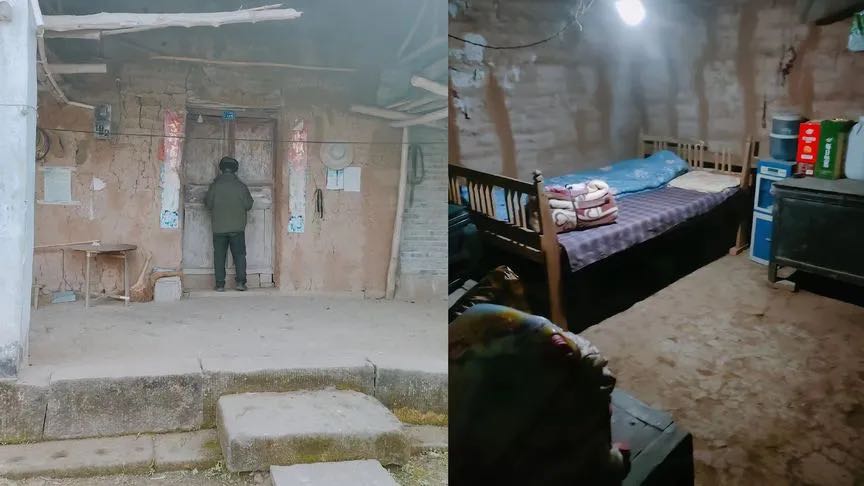 儿媳回家过年，80岁公公提前铺床简陋老屋干净整洁：娘家曾不看好-1.jpg