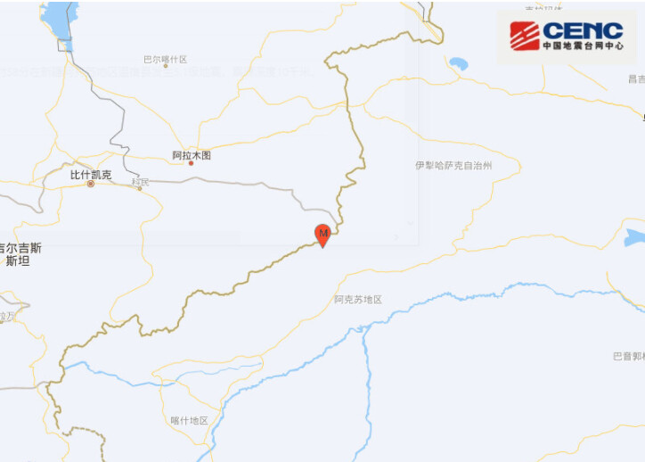 新疆阿克苏地区温宿县发生5.1级地震，震源深度10千米-1.jpg