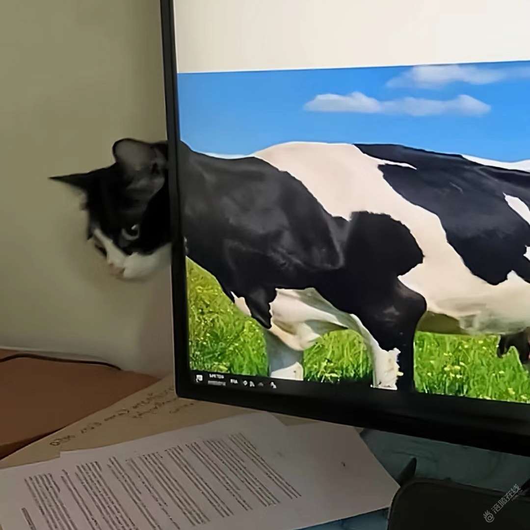 躲猫猫，猫头在意想不到的地方伸出来了-1.jpg