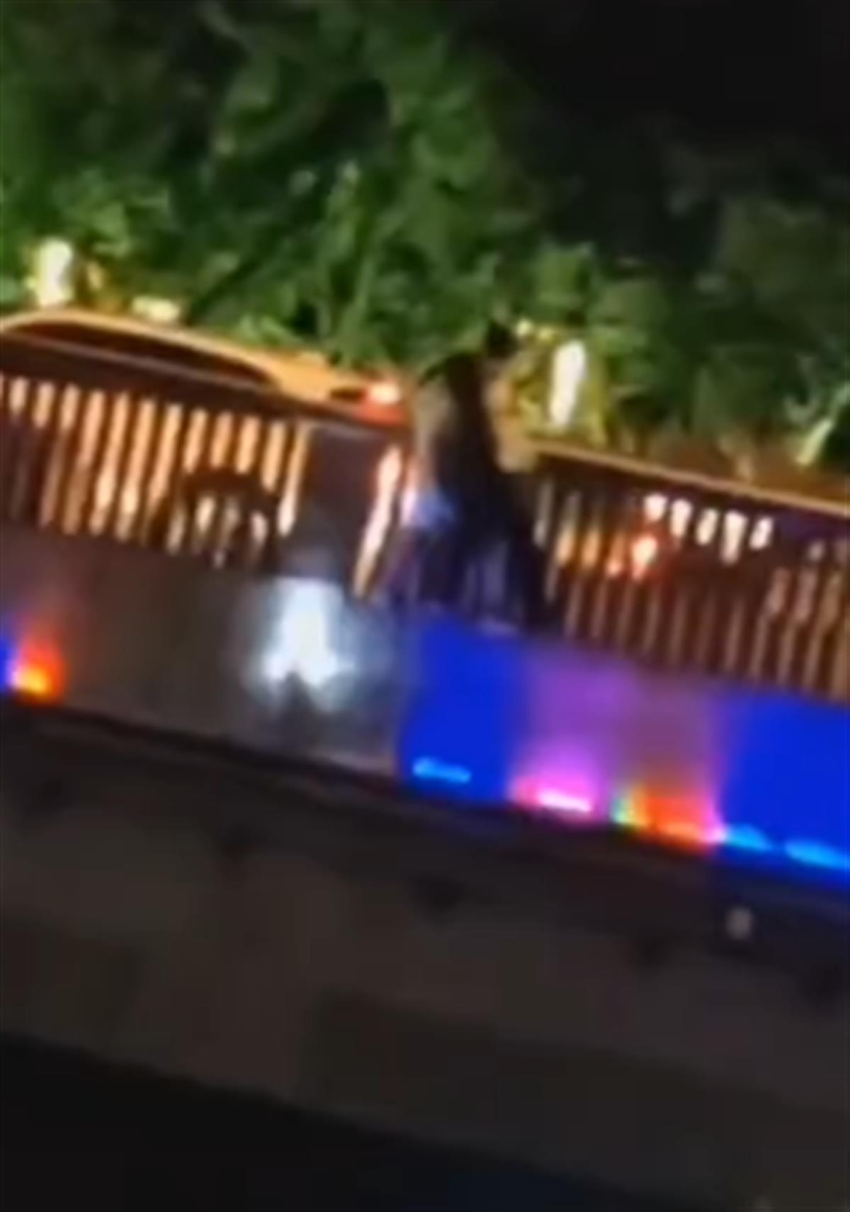 自贡两男女坠桥，事前双方有争执，警方：人已救起，正在调查-1.jpeg