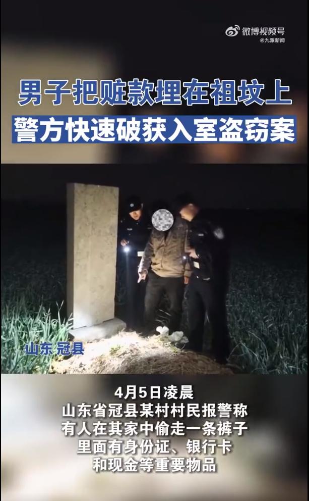 可真“刑”！男子盗窃8000元现金埋进自家祖坟-1.jpg