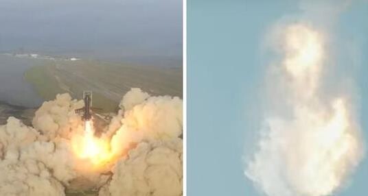 视频丨在高空发生爆炸 SpaceX星舰发射失败-1.jpg