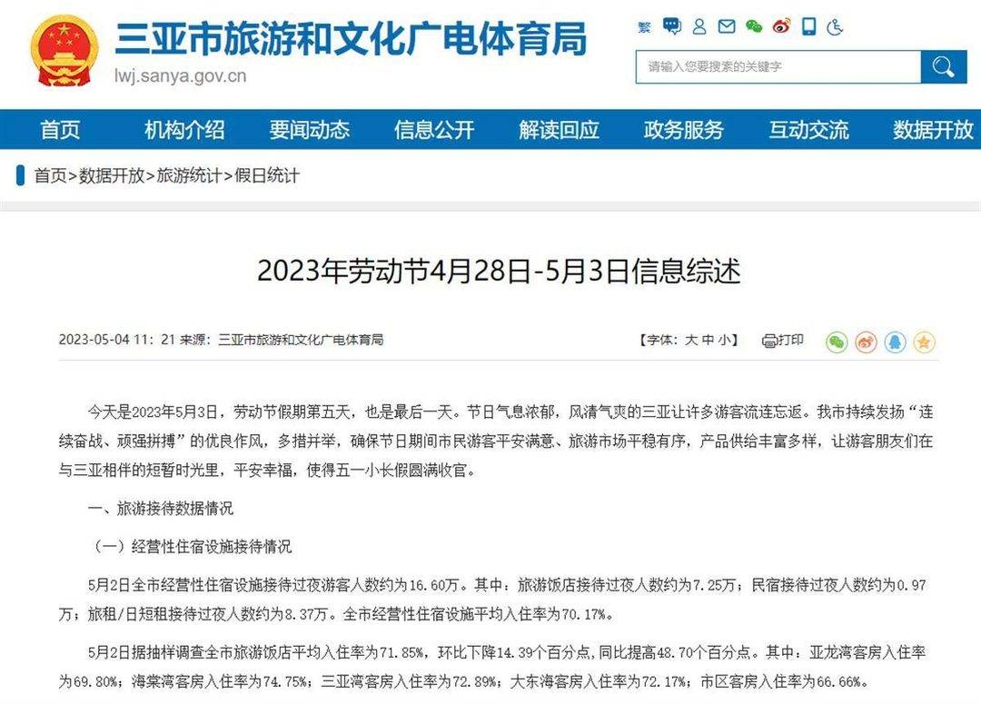 网友称三亚“五一”假期“刀磨好了没游客来”，官媒称“热力十足”，真相如何？-1.jpg