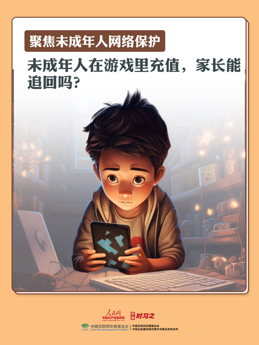 学法时习之｜未成年人在游戏里充值，家长能追回吗？-1.jpg