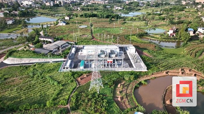 自贡再添电力“新引擎”：110千伏石鱼变电站在富顺建成投运-1.jpg
