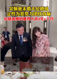 吴佩慈未婚夫纪晓波定性为恶势力团伙首脑，纪晓波姨妈被判入狱8年6个月！-1.jpg