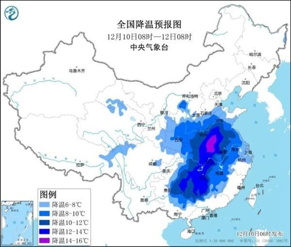 寒潮席卷中东部大部 华北黄淮部分地区降雪具有极端性-1.jpg