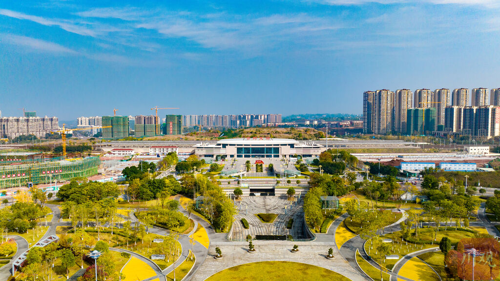 成渝高铁资阳北综合客运枢纽站与轨道交通资阳线将同步投运-2.jpg