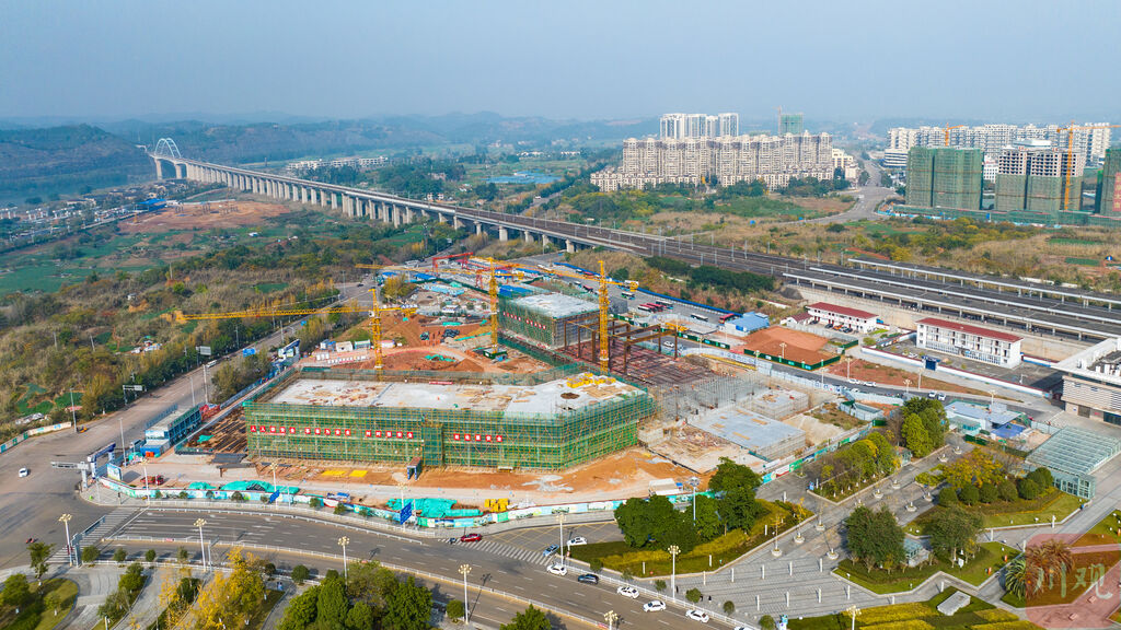 成渝高铁资阳北综合客运枢纽站与轨道交通资阳线将同步投运-3.jpg