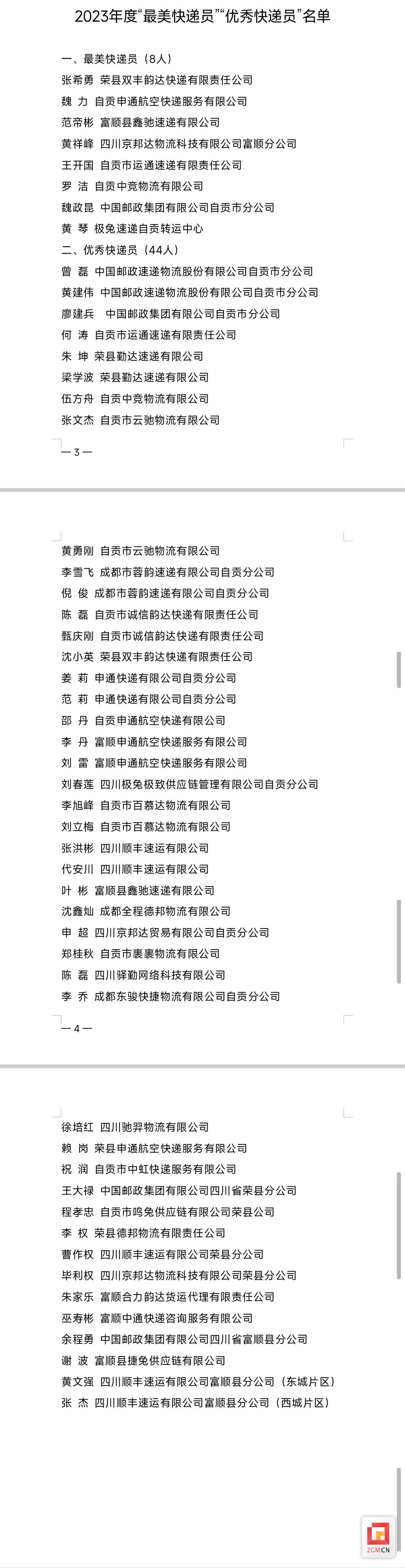 评选出炉！看看自贡“最美快递员”“优秀快递员”是哪些-1.jpg
