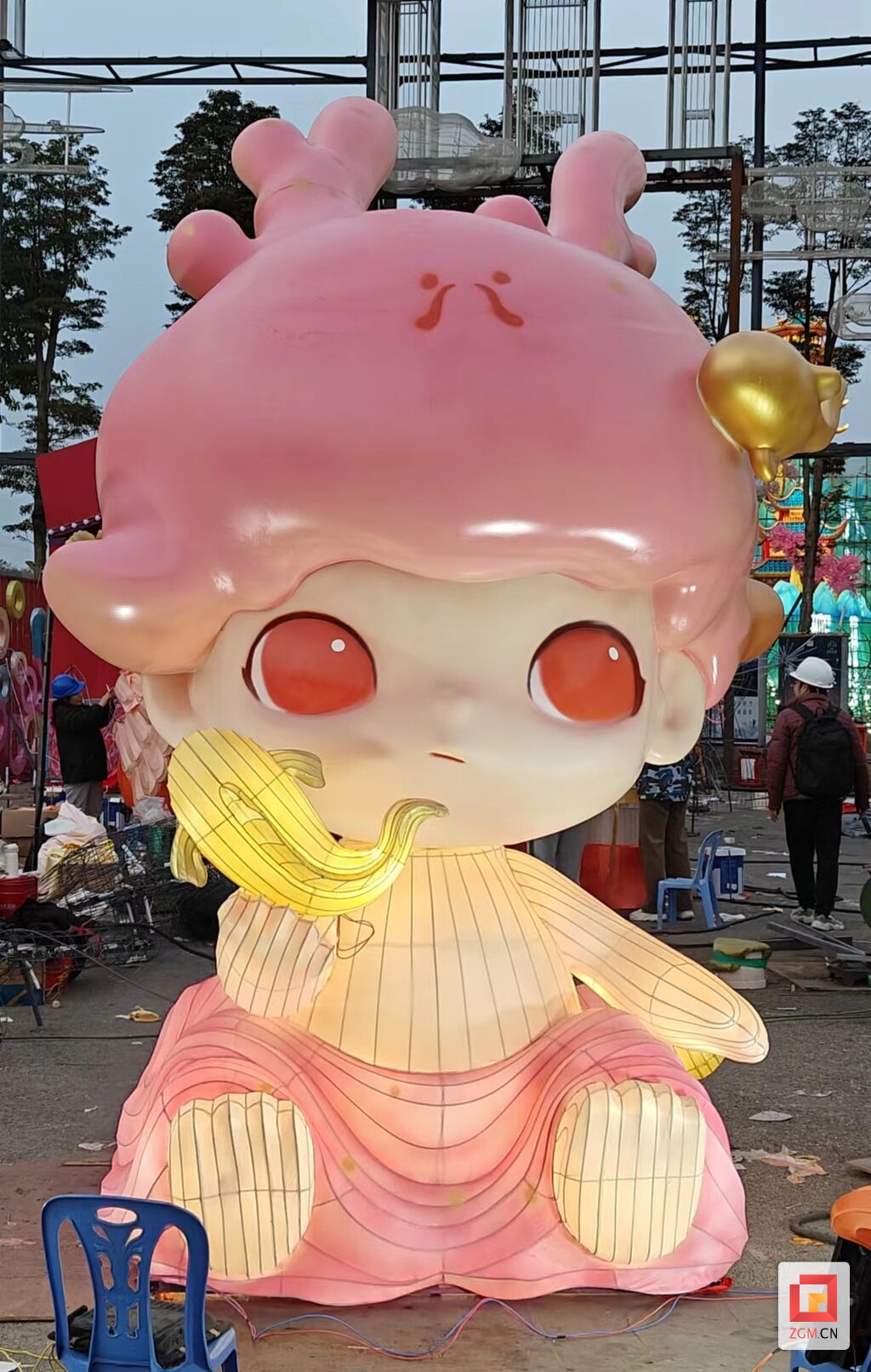 王者荣耀、泡泡玛特！来自贡灯会看热门IP的“彩灯联名款”-7.jpg