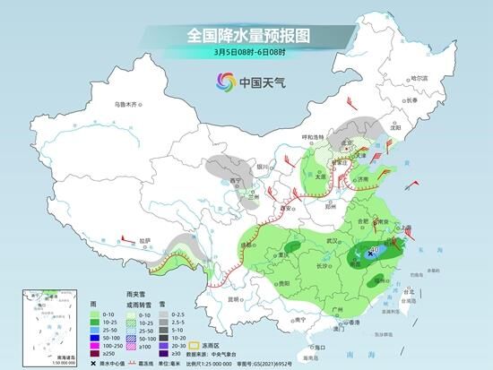 中东部雨雪天气明起再度发展 南方多地气温如坐过山车-3.jpg