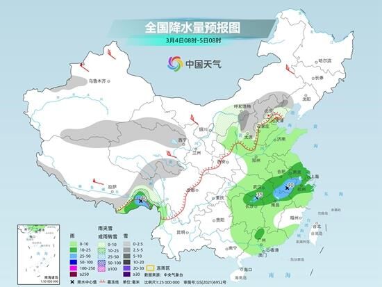 中东部雨雪天气明起再度发展 南方多地气温如坐过山车-2.jpg