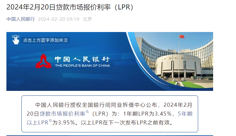 中国人民银行发布，今天开始贷款利率又下调25%！-1.jpg