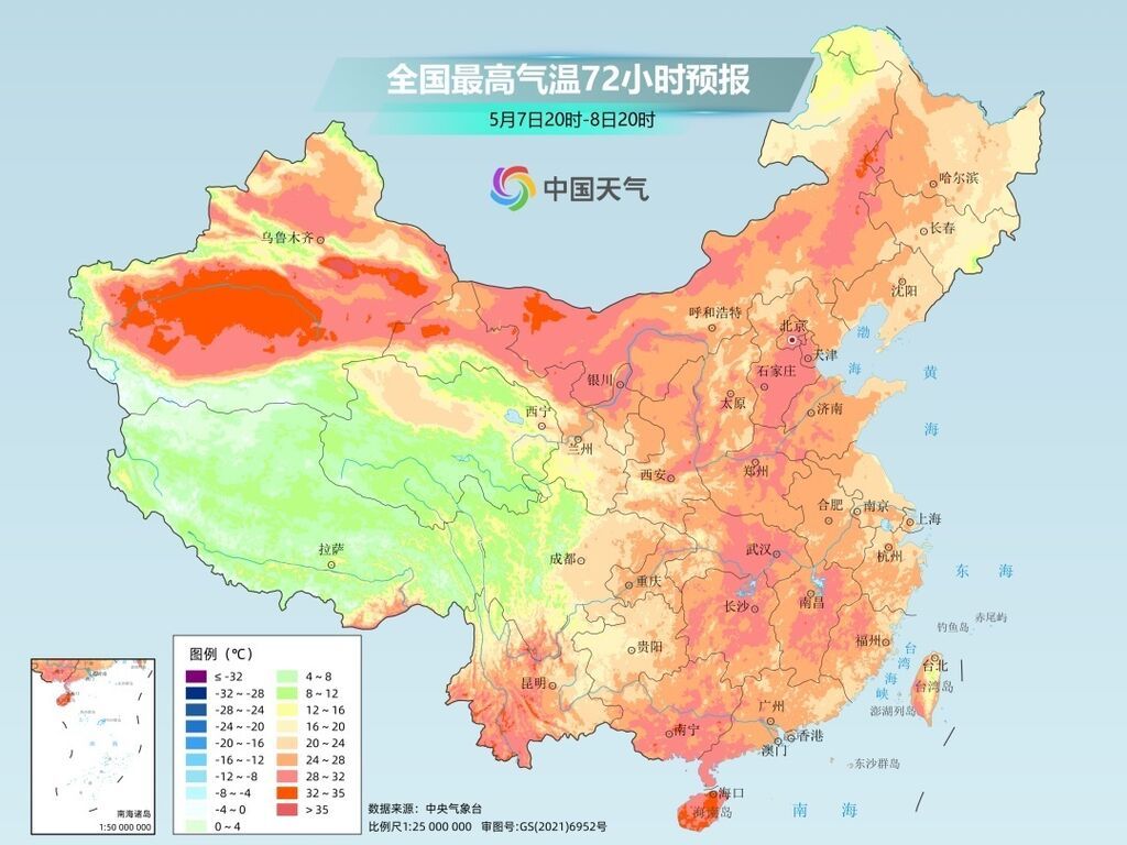 “五一”假期告罄，南方大范围强降雨终于结束，下周北方将飙到35℃-6.jpg