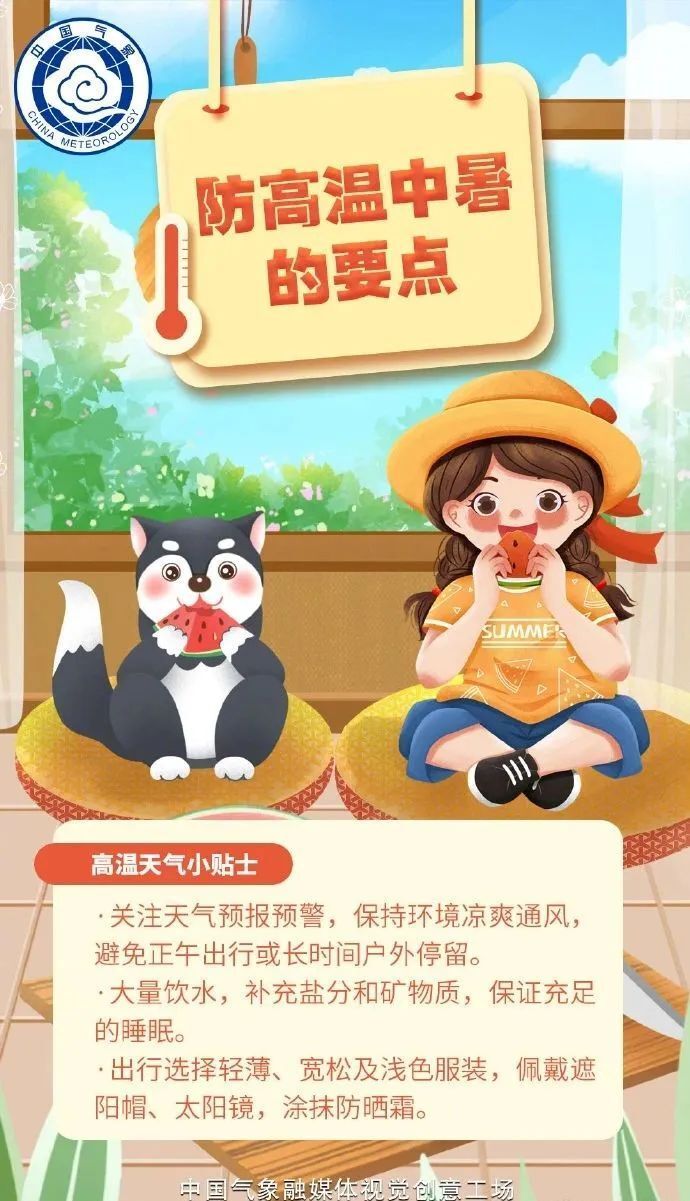@自贡人 预计连晴到20号！注意防暑降温-1.jpeg
