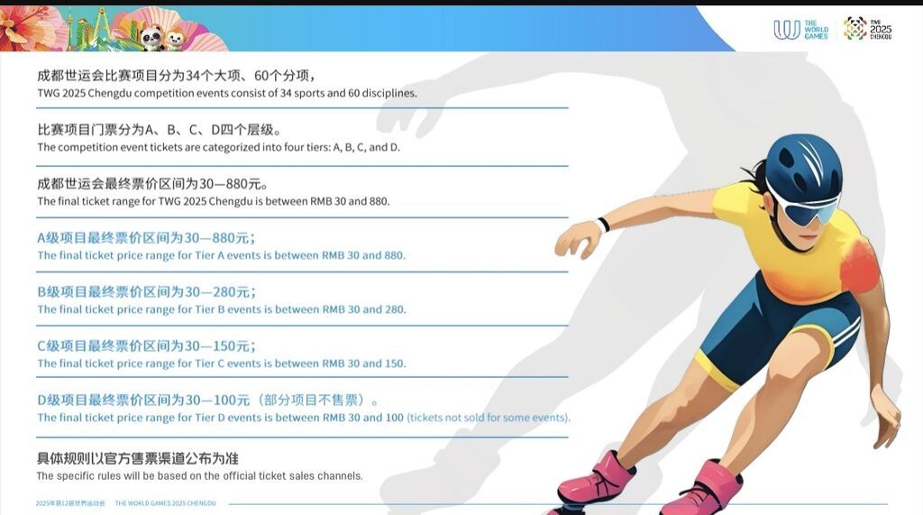 票价区间为30—880元！成都世运会比赛门票开售-1.jpg